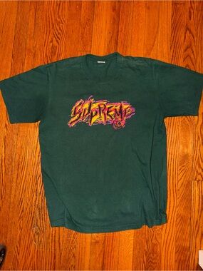 Supreme Scratch Tee Dark Green Size L